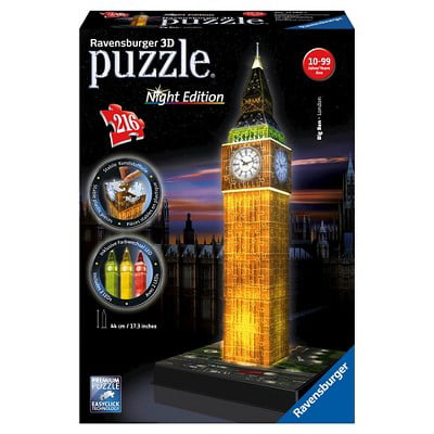 Ravensburger 12586-3d Puzzle Big Ben With Clock for sale online